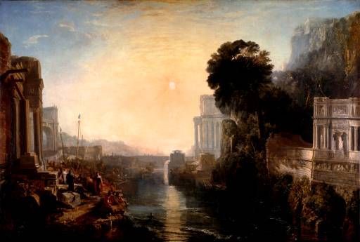 Уильям Тернер. Dido Building Carthage; or the Rise of the Carthaginian Empire. Картина впервые выставлялась в 1815 году