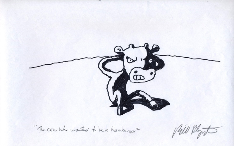 Билл Плимптон. «Корова, которая хотела стать гамбургером»