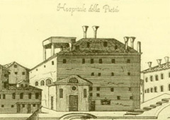 Оспедале делла Пьета в Венеции (с гравюры 1686 года)