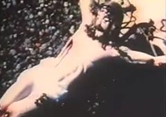 Кадр из видео Дэвида Войнаровича «Огонь в моем животе» (1987)