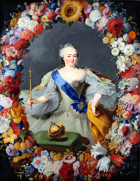 Г.Г. фон Преннер. Портрет императрицы Елизаветы Петровны. 1754