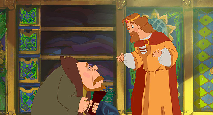 Кадр из мультфильма «Три богатыря и Шамаханская царица»