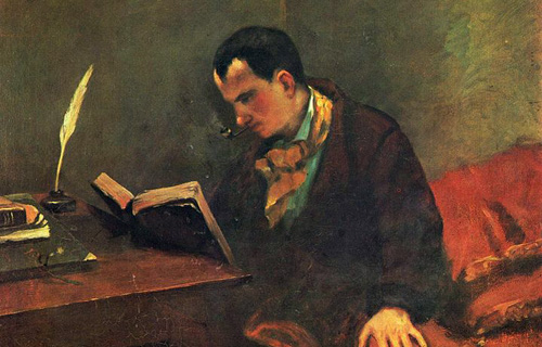 Густав Курбе. Портрет Бодлера. 1848-49 