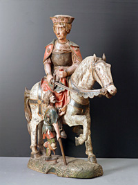 Святой Мартин верхом на коне. Германия или Австрия. Конец XV века