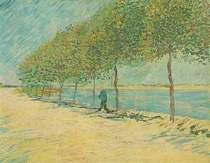 Винсент Ван Гог. Прогулка по берегу Сены у Аньера. 1887