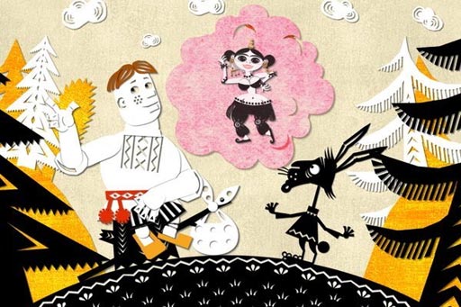 Кадр из мультфильма «Бумажные узоры»