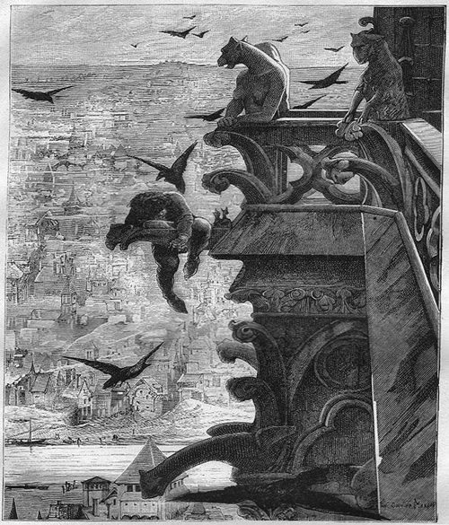 Люк-Оливье Мерсон. Гравюра из книги Альфреда Барбу «Виктор Гюго и его время». 1881