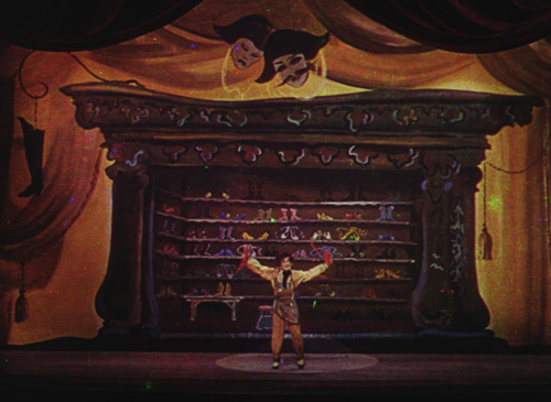 Кадр из фильма Майкла Пауэлла и Эмериха Прессбургера «Красные башмачки» до реставрации 