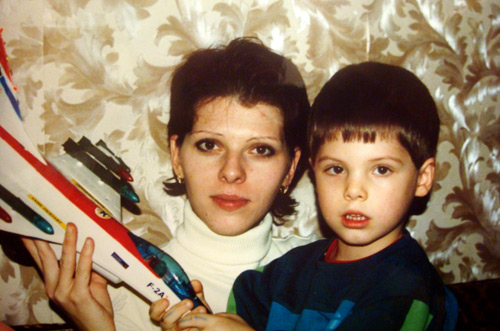 Юлия Щукина с сыном 