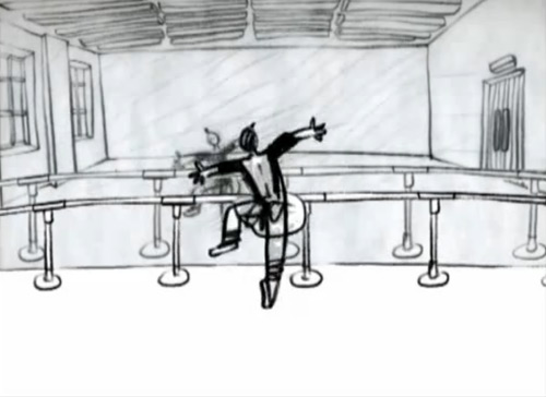 Кадр из мультфильма «Балерина и зеркало» 