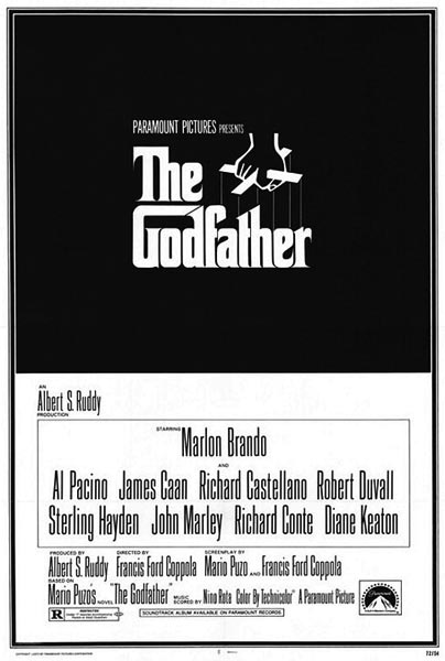 Афиша фильма «Крестный отец». 1972