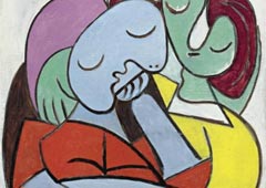 Пабло Пикассо. Читающие женщины. 1934 (фрагмент)