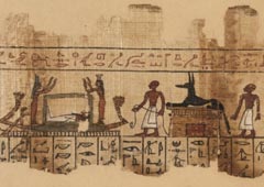 Фрагмент папируса «Книги мертвых». Египет, 304–30 годы до н.э.