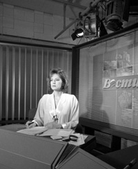 Ведущая первого информационного выпуска программы «Вести» Светлана Сорокина. 1991 