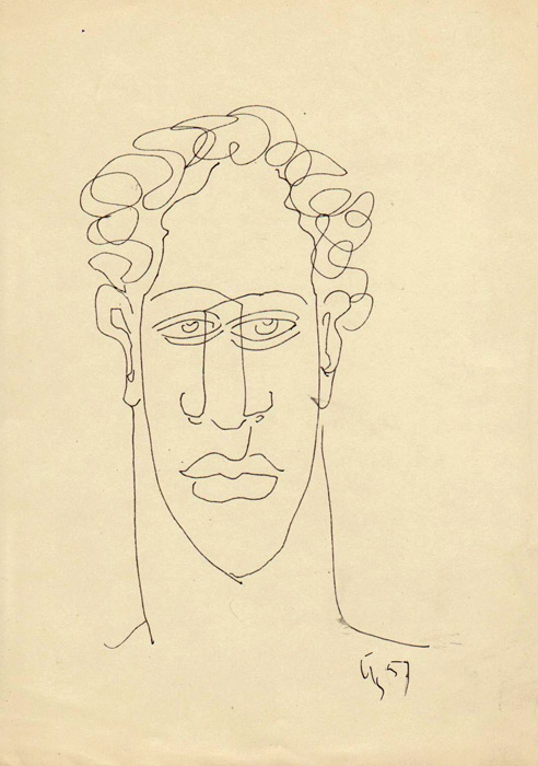 Юло Соостер. Портрет. 1957