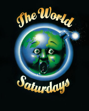 Флаер вечеринки в клубе The World. Dave Little. The World Club Flyer. 1989 