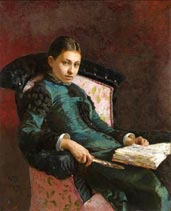 Илья Репин. Портрет Веры Репиной.1878