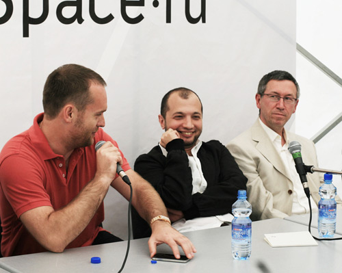 Слева направо: Вадим Беляев, Демьян Кудрявцев и Андрей Мальгин