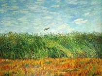 Винсент Ван Гог. Пшеничное поле с жаворонком. 1887
