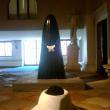 Работы Айдан Салаховой «Предстояние» и «Черный камень» в павильоне Азербайджана 