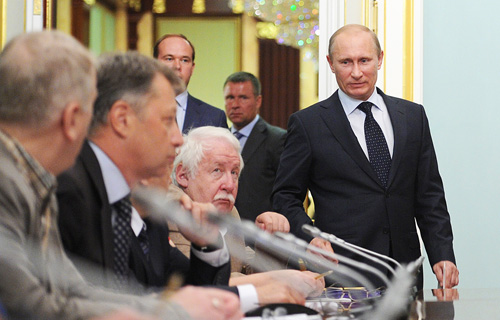 Владимир Путин на встрече с мультипликаторами
