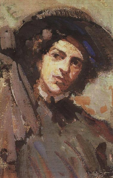 Константин Коровин. Портрет Н.И. Комаровской. 1908