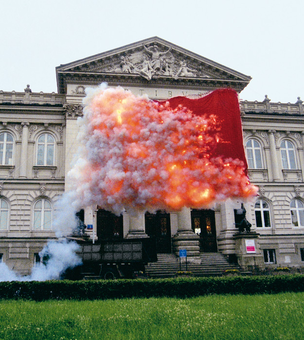 Cai Guo-Qiang. Red Flag. 2005 