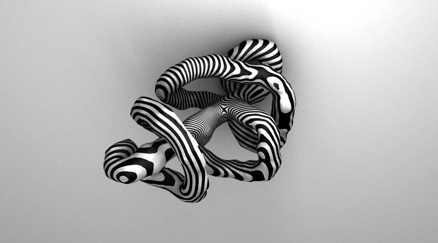 3D-объект из проекта «Questions». Показан в рамках печатной выставки в журнале «Проектор». 2010 