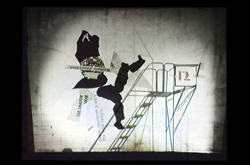 Уильям Кентридж. Его величество Нос (кадр). Из инсталляции «Я не я, и лошадь не моя». 2008 