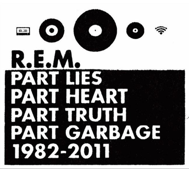 Американская рок-группа R.E.M., объявившая несколько дней назад о своем распаде, выпустит 15 ноября сборник лучших хитов «Part Lies, Part Heart, Part Truth, Part Garbage 1982–2011», в который будет включен новый материал.