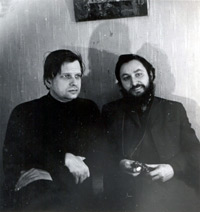 Томас Венцлова и Михаил Мильчик. Ленинград. 1977 