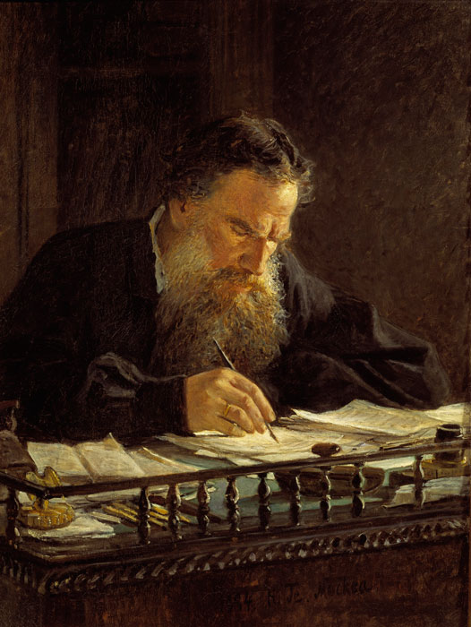 Николай Ге. Портрет Л.Н.Толстого. 1884