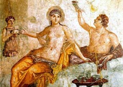 Влюбленная пара. Фреска из Геркуланума, 50–79 н.э.