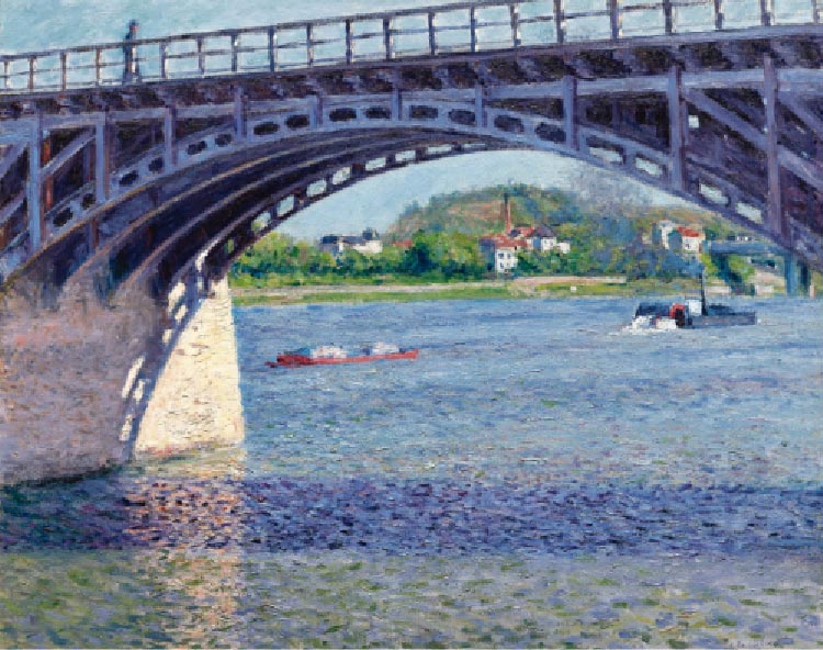 Гюстав Кайботт. Мост через Сену в Аржантее. 1883