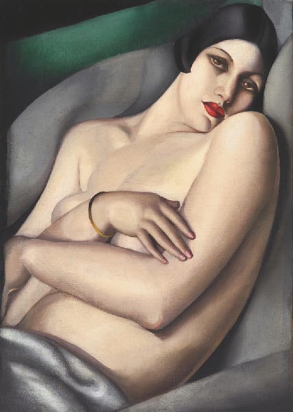 Тамара де Лемпицка. Мечта (Рафаэла на зеленом фоне). 1927