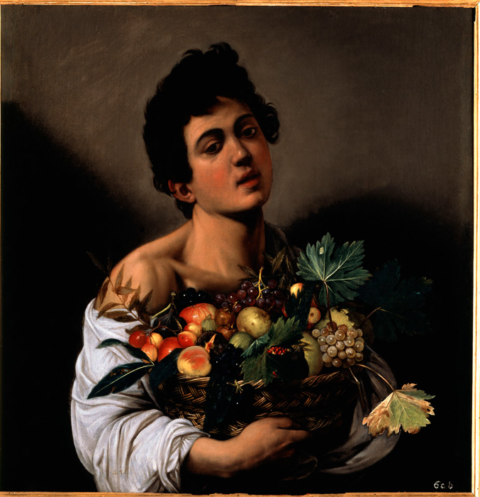 М. Караваджо. Юноша с корзиной фруктов. 1593 