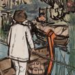 Елена Поленова. Баба-Яга заманивает Филипко. Эскиз иллюстрации к сказке «Сынко-Филипко». 1896–1897