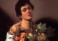 Микеланджело да Караваджо. Юноша с корзиной фруктов. 1593 (фрагмент)
