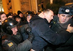 Алексея Навального задержали на митинге в Москве