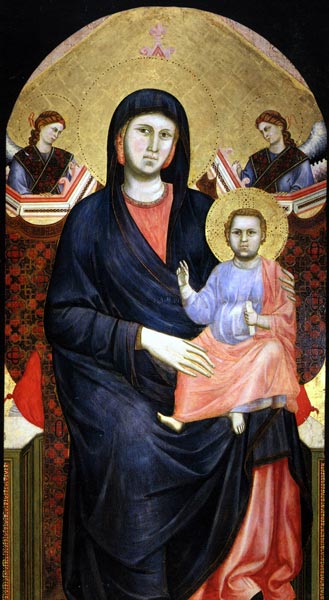 Джотто. Мадонна с младенцем / Маэста ди Сан Джорджо алла Коста. 1299