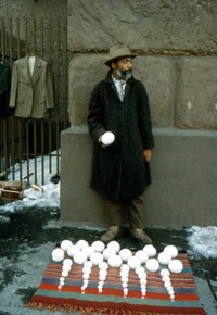 David Hammons. Bliz-aard Ball Sale. 1983