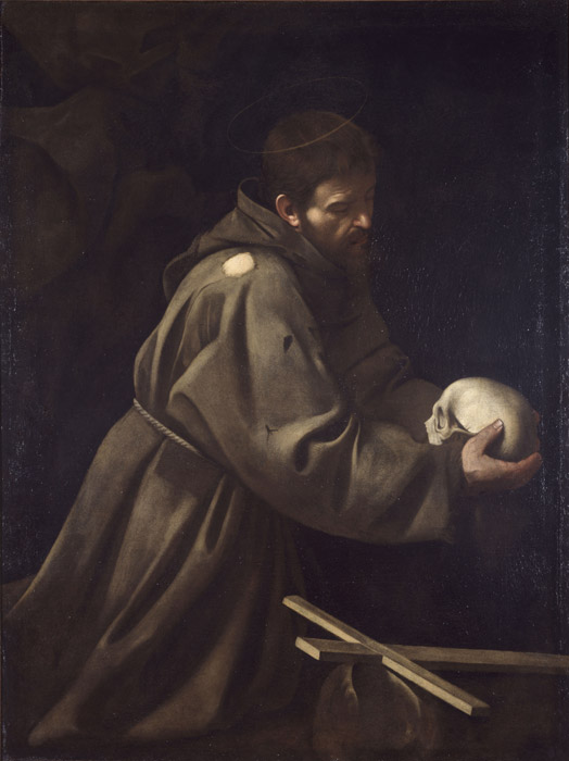 М. Караваджо. Молитва Св. Франциска. 1606