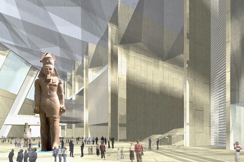 Большой египетский музей у подножья пирамид в Гизе откроется в августе 2015 года, сообщил министр по делам древностей Египта Мохамед Ибрагим.