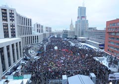 Митинг 24 декабря на проспекте Сахарова