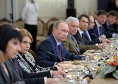  Встреча  премьер-министра РФ Владимира Путина с руководителями российских СМИ, 18 января 2012 года