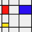 Пит Мондриан. Композиция с красным, синим и желтым (фрагмент). 1935-42 