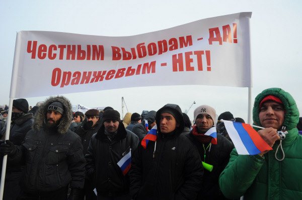 Митинг в поддержку Путина на Поклонной 4 февраля 2012