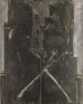 Антони Тапиес. Черное с двумя ромбами. 1963