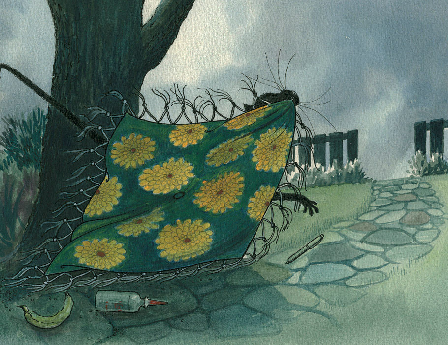 Линли Додд. Иллюстрация к книге «Тишка-плутишка». 2011 