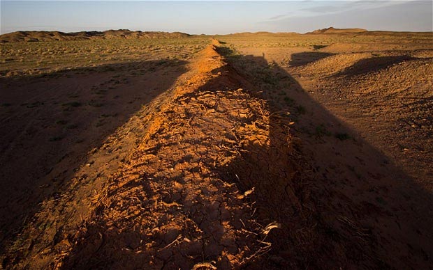 Участок Великой китайской стены найден в Монголии